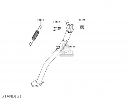 STAND(S) - KLX650A1 1993 USA CALIFORNIA CANADA