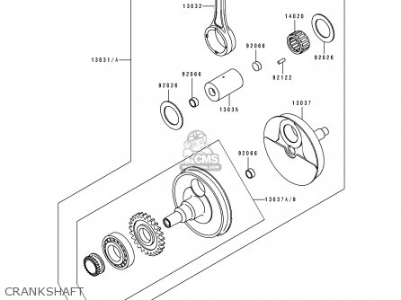 CRANKSHAFT - KLX650A1 KLX650R 1993 EUROPE