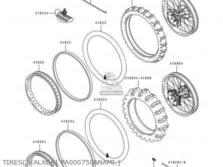 TIRES(JKALXEA1 PA000750&NAMI.) - KLX650A1 KLX650R 1993 EUROPE