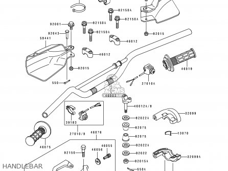 HANDLEBAR - KLX650A1 KLX650R 1993 EUROPE