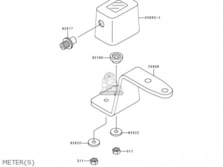 METER(S) - KLX650A2 1994 USA CALIFORNIA CANADA