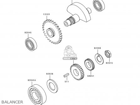 BALANCER - KLX650A2 KLX650R 1994 EUROPE