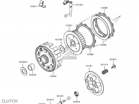 CLUTCH - KLX650A2 KLX650R 1994 EUROPE