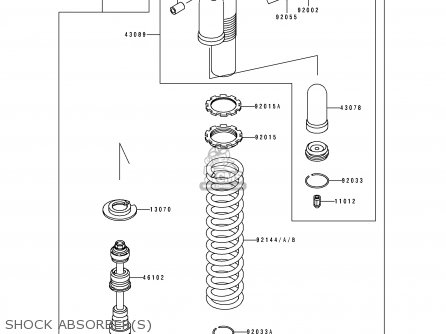SHOCK ABSORBER(S) - KLX650A2 KLX650R 1994 EUROPE