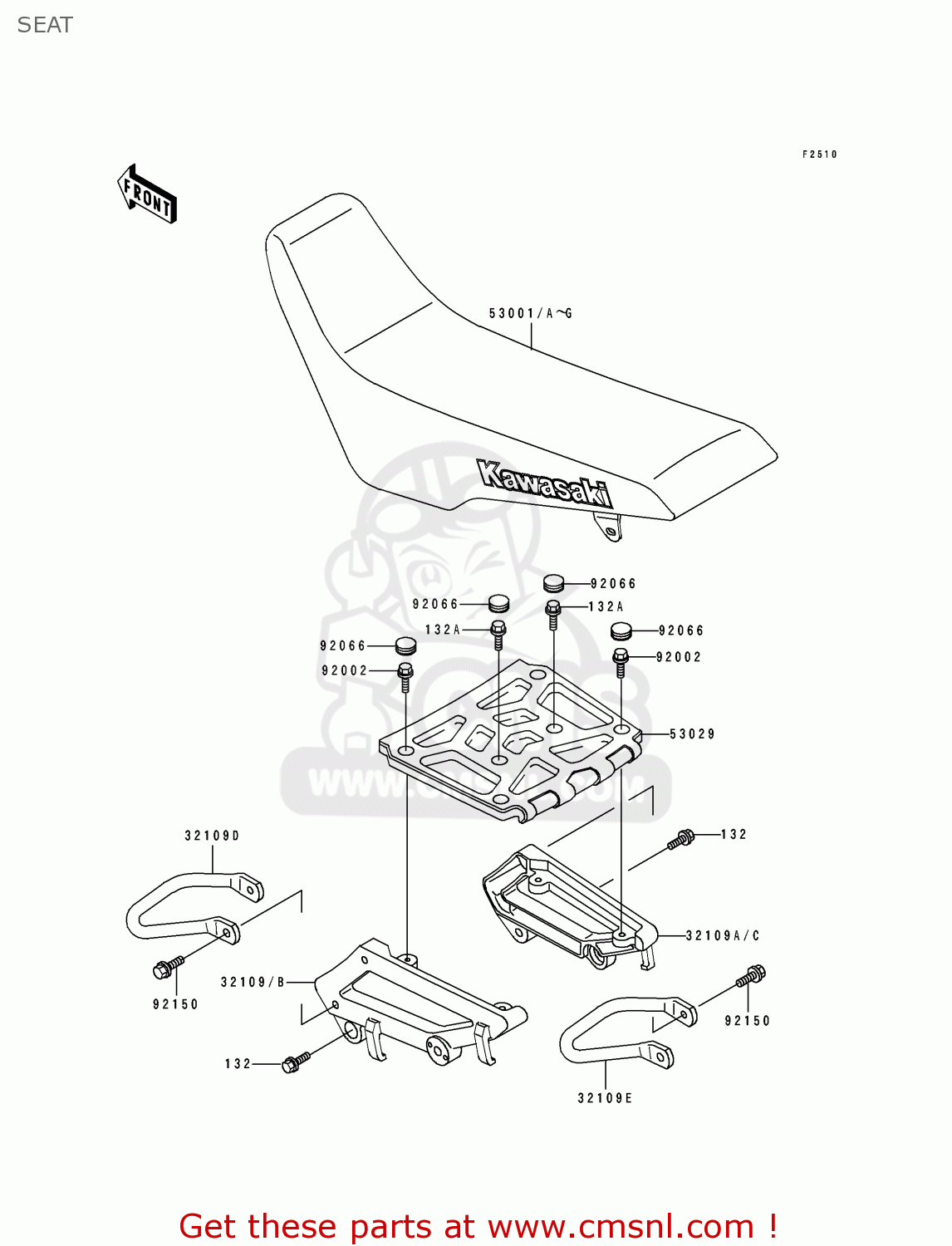 SEAT KLX650C1 1993 EUROPE UK FR NL AR FG GR IT SD SP ST