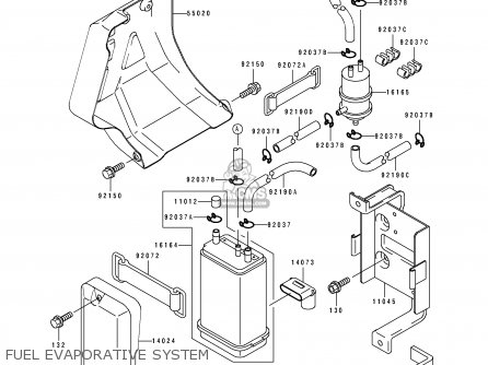 FUEL EVAPORATIVE SYSTEM - KLX650C2 1994 USA CALIFORNIA