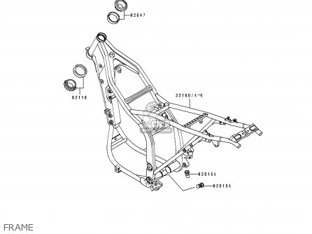 FRAME - KLX650C2 1994 USA CALIFORNIA