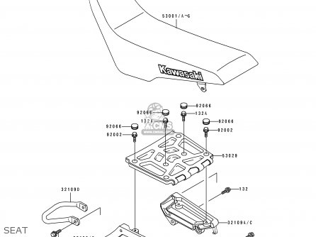 SEAT - KLX650C3 1995 EUROPE FR NL AR FG GR IT SP ST