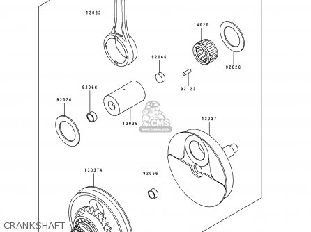CRANKSHAFT - KLX650C3 1995 USA CALIFORNIA CANADA