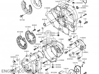 ENGINE COVER(S) - KLX650C3 1995 USA CALIFORNIA CANADA