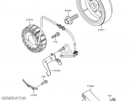 GENERATOR - KLX650C3 1995 USA CALIFORNIA CANADA