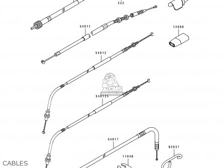 CABLES - KLX650C3 1995 USA CALIFORNIA CANADA