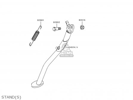 STAND(S) - KLX650C4 1996 USA CALIFORNIA CANADA