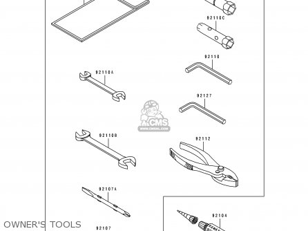 OWNER'S TOOLS - KLX650C4 1996 USA CALIFORNIA CANADA