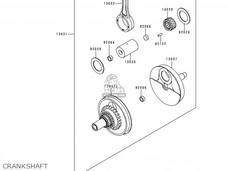 CRANKSHAFT - KLX650D1 KLX650R 1996 EUROPE FRANCE