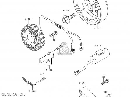 GENERATOR - KLX650D1 KLX650R 1996 EUROPE FRANCE