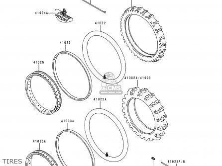 TIRES - KLX650D1 KLX650R 1996 EUROPE FRANCE
