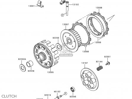 CLUTCH - KLX650D4 KLX650R 1999 EUROPE FRANCE