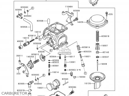 CARBURETOR - KLX650D4 KLX650R 1999 EUROPE FRANCE
