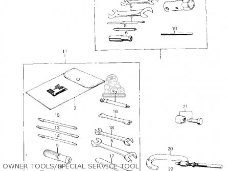 OWNER TOOLS/SPECIAL SERVICE TOOL - KM100-A1 1976 USA CANADA / MPH KPH