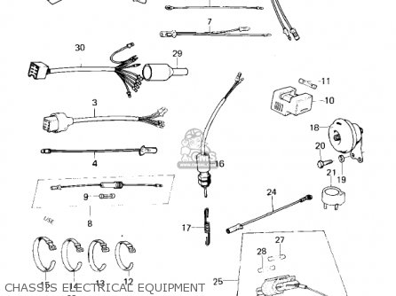 CHASSIS ELECTRICAL EQUIPMENT - KM100-A3A 1978 USA CANADA / MPH KPH