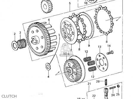 CLUTCH - KM100-A6 KM100 1980 USA CANADA / MPH KPH
