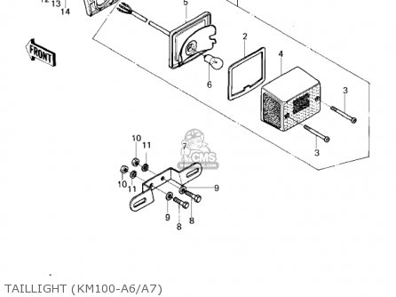 TAILLIGHT (KM100-A6/A7) - KM100-A6 KM100 1980 USA CANADA / MPH KPH