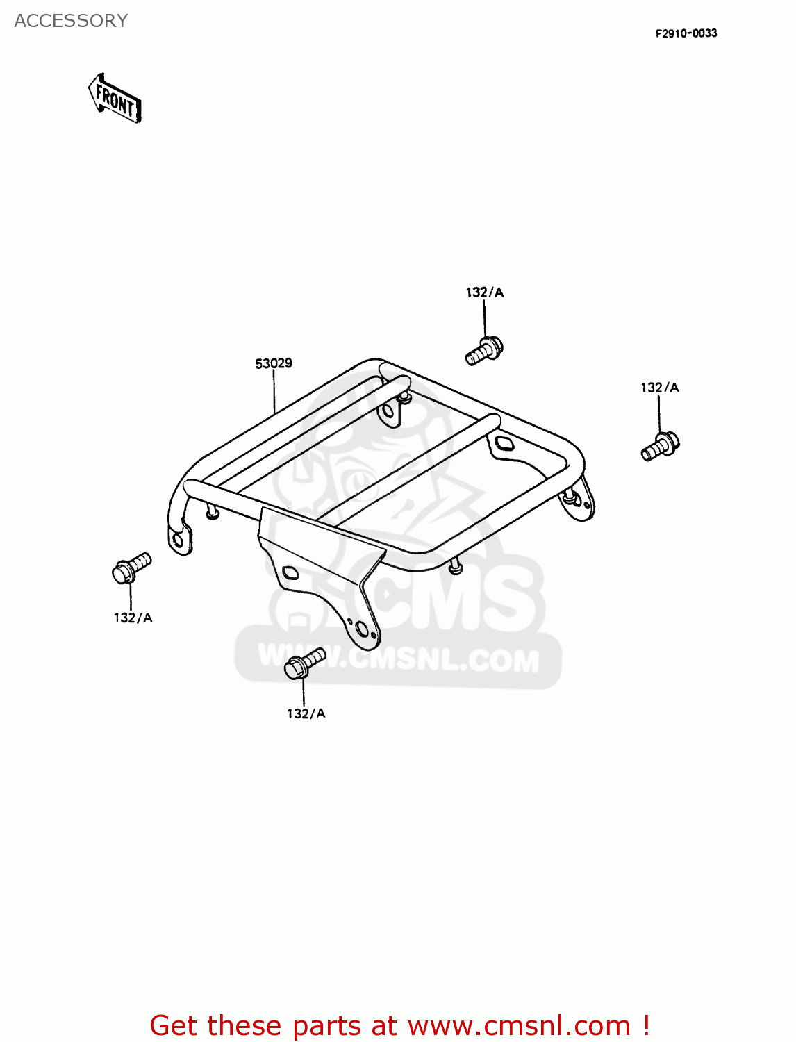 ACCESSORY KMX125-A1 1986 EUROPE UK FR FG GR IT NR ST SD