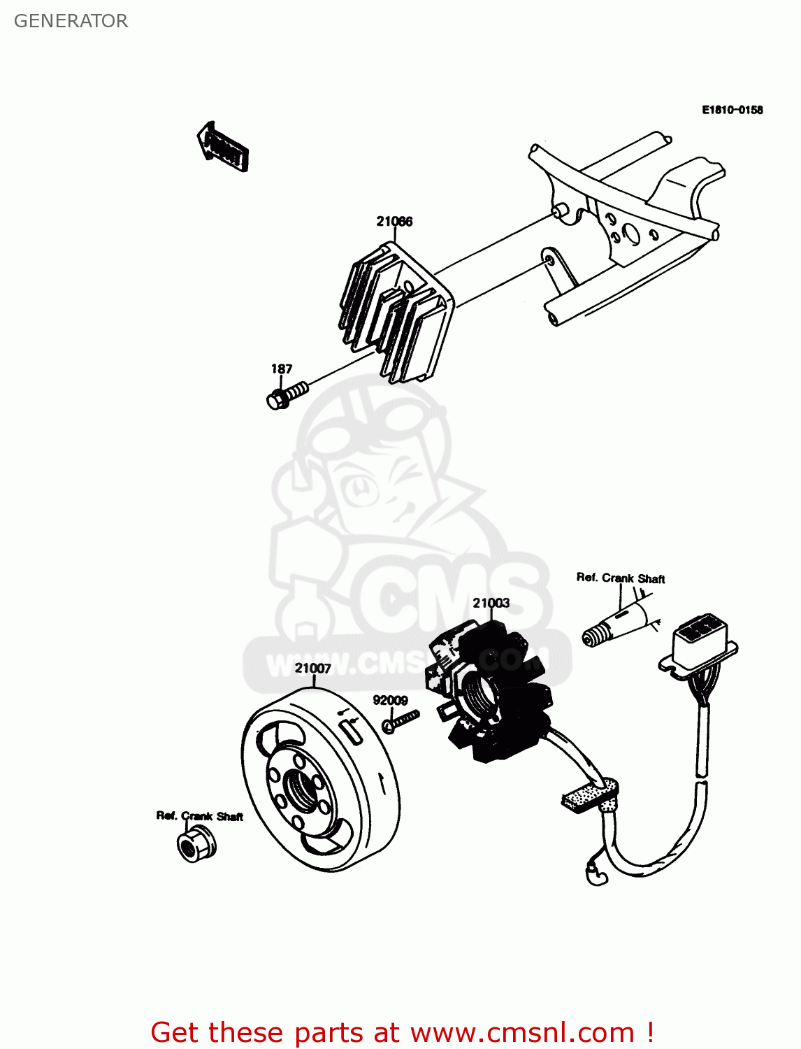 GENERATOR KMX125-A11 1998 EUROPE GR