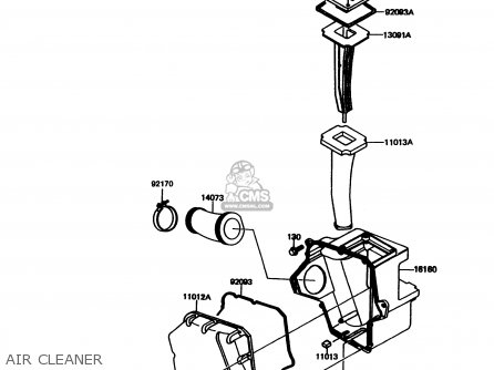 AIR CLEANER - KMX125-A11 1998 EUROPE GR