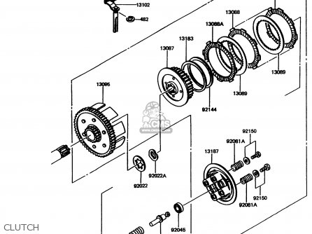 CLUTCH - KMX125-A11 1998 EUROPE GR