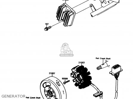 GENERATOR - KMX125-A11 1998 EUROPE GR