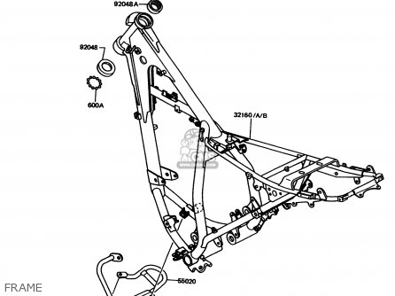 FRAME - KMX125-A11 1998 EUROPE GR