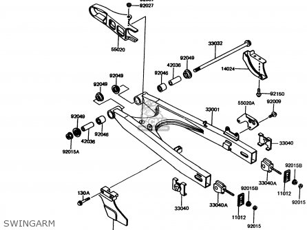 SWINGARM - KMX125-A11 1998 EUROPE GR