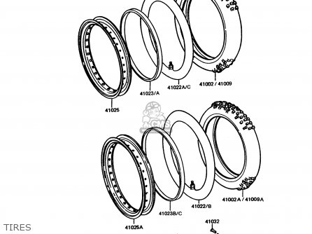 TIRES - KMX125-A11 1998 EUROPE GR
