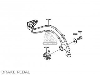 BRAKE PEDAL - KMX125-A11 1998 EUROPE GR