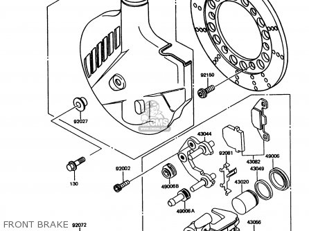 FRONT BRAKE - KMX125-A11 1998 EUROPE GR