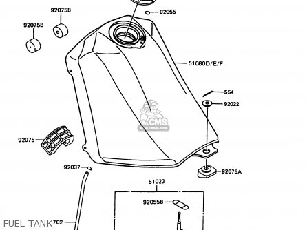 FUEL TANK - KMX125-A11 1998 EUROPE GR