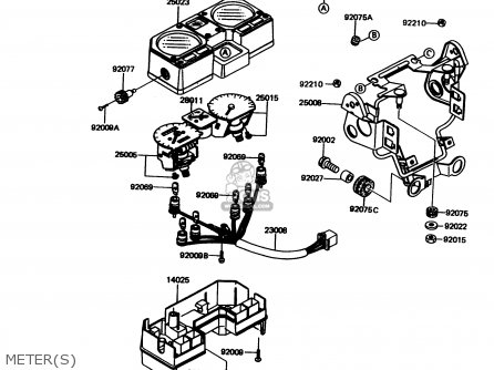 METER(S) - KMX125-A11 1998 EUROPE GR