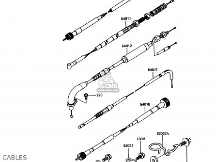 CABLES - KMX125-A11 1998 EUROPE GR