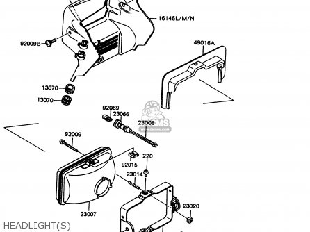 HEADLIGHT(S) - KMX125-A11 1998 EUROPE GR