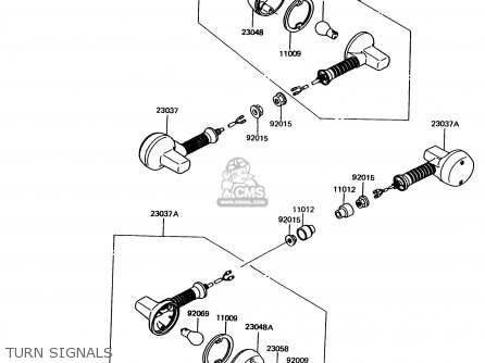 TURN SIGNALS - KMX125-A11 1998 EUROPE GR