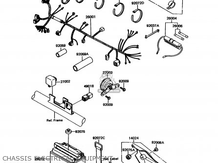 CHASSIS ELECTRICAL EQUIPMENT - KMX125-A11 1998 EUROPE GR