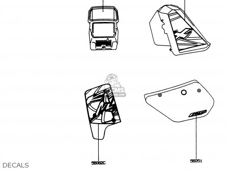 DECALS - KMX125-A11 1998 EUROPE GR