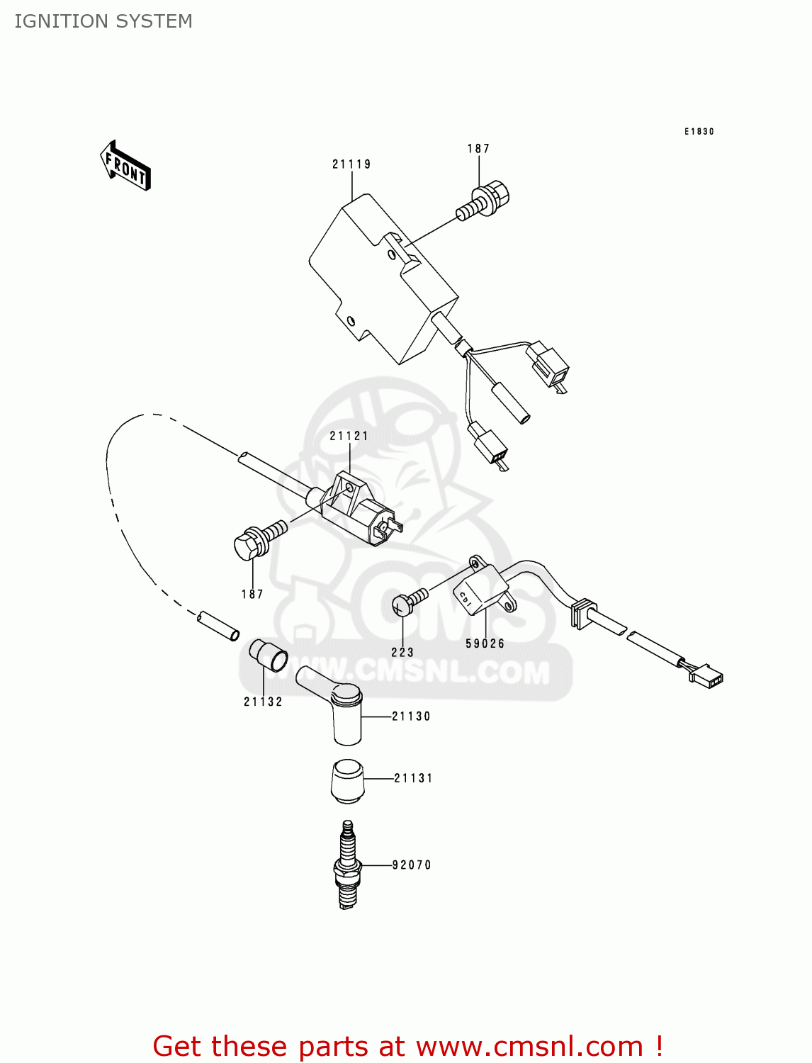 IGNITION SYSTEM KMX125-A12 1999 MEXICO