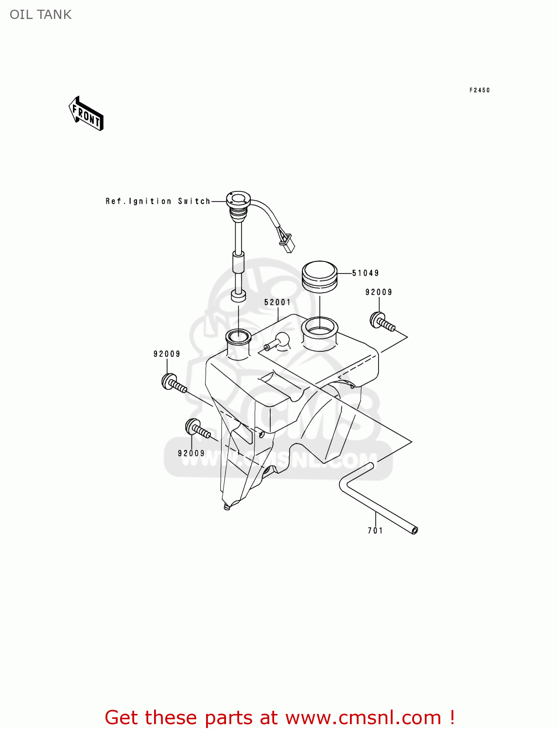 OIL TANK KMX125-A12 1999 MEXICO