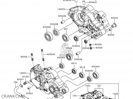CRANKCASE - KMX125-A12 1999 MEXICO
