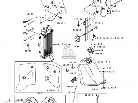 FUEL TANK - KMX125-A12 1999 MEXICO