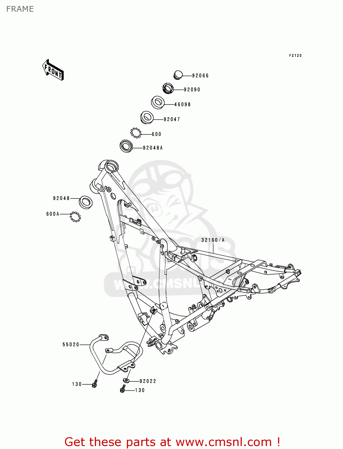 FRAME KMX125-A13 2000 MEXICO