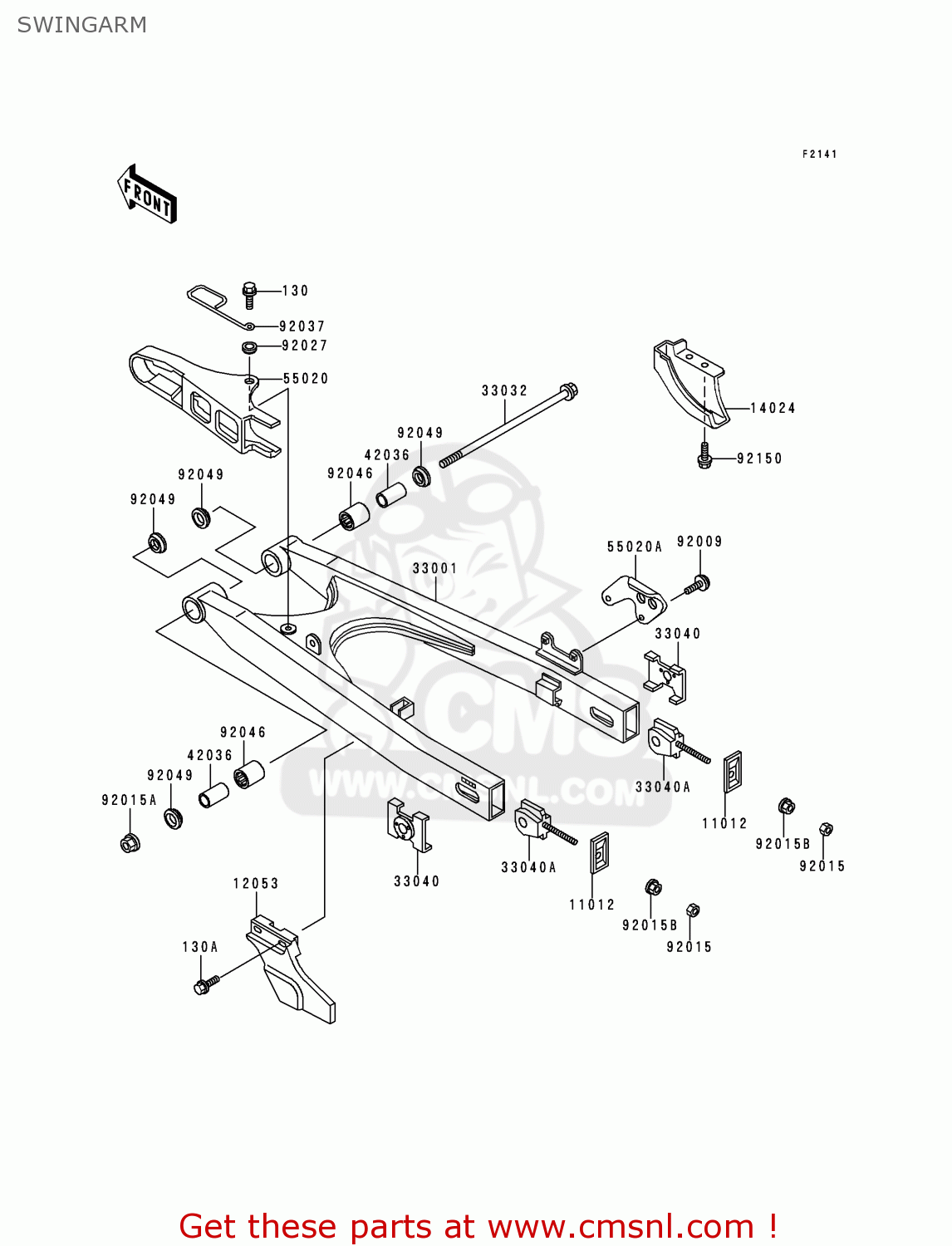 SWINGARM KMX125-A13 2000 MEXICO